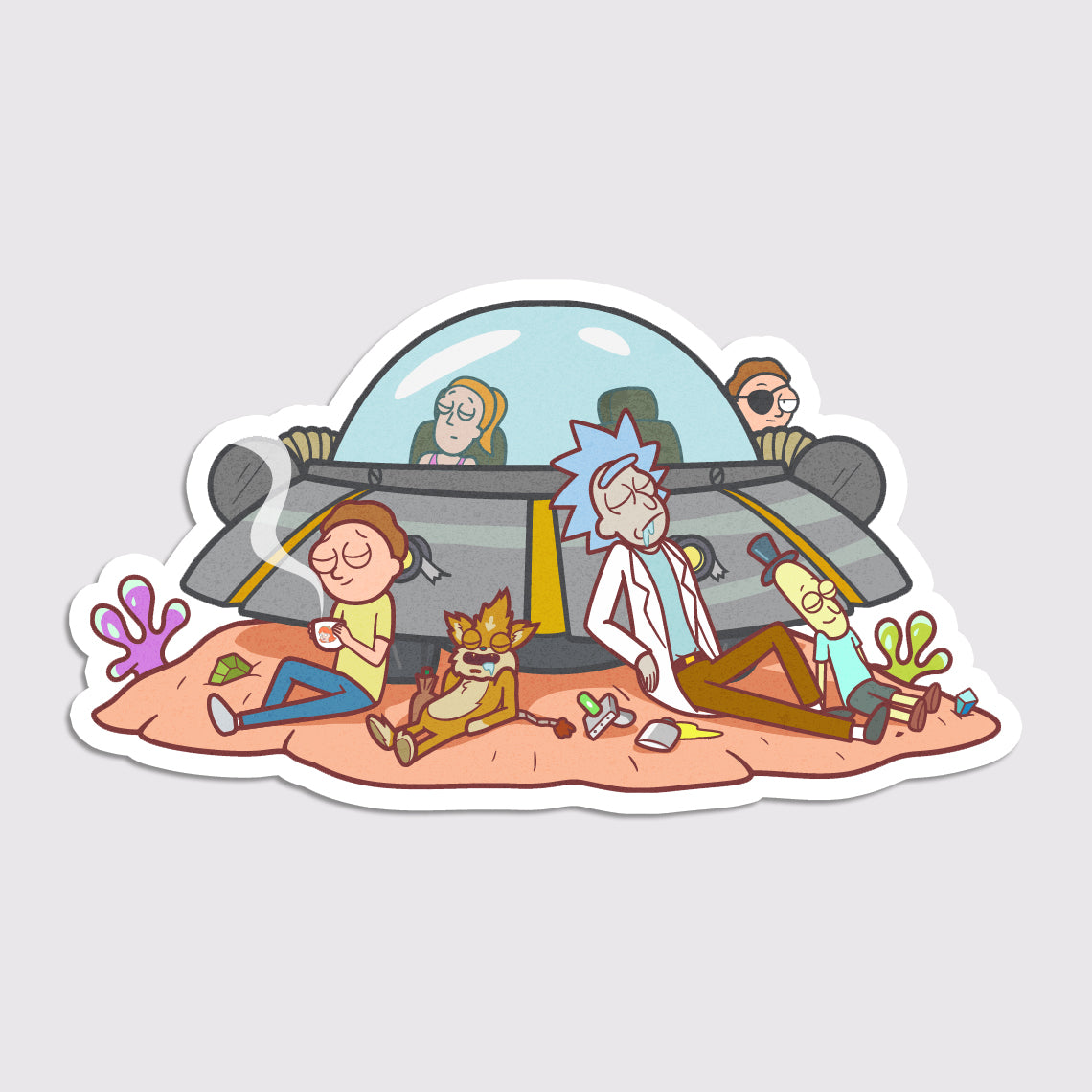 Rick and Morty Sticker