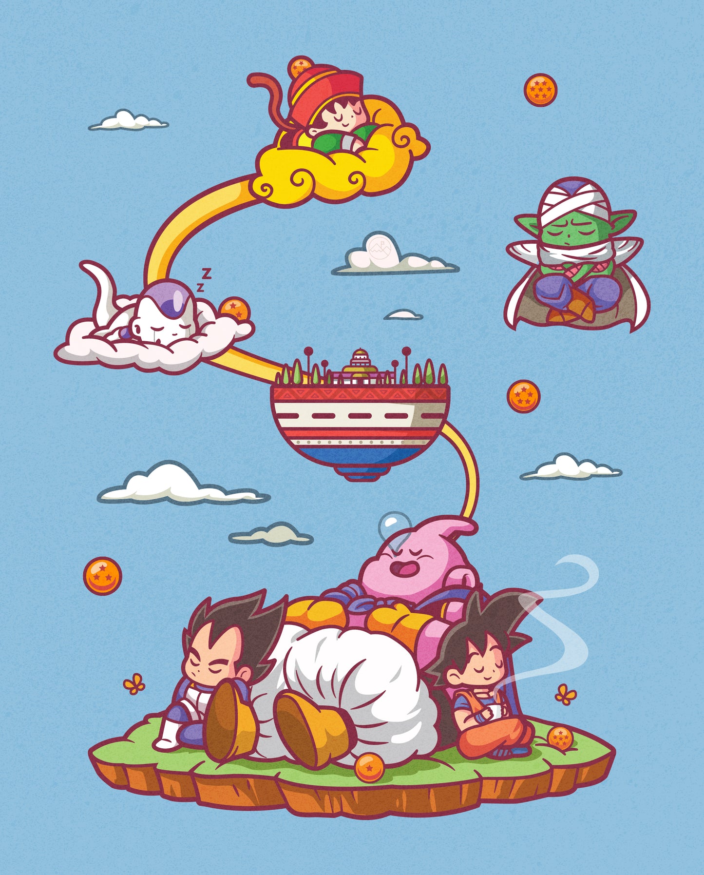 Sleepy Saiyan Print