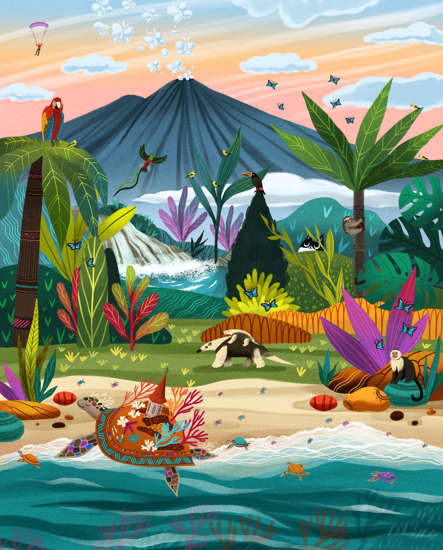 Jungle Jamboree (Costa Rica) Print