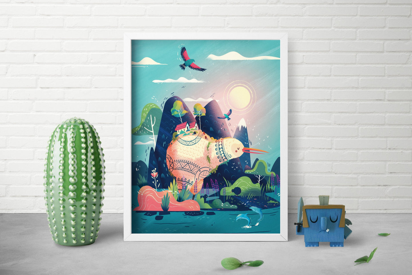 Avian Oasis (New Zealand) Print