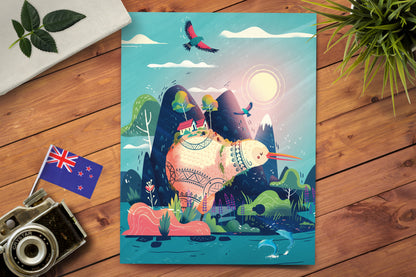 Avian Oasis (New Zealand) Print