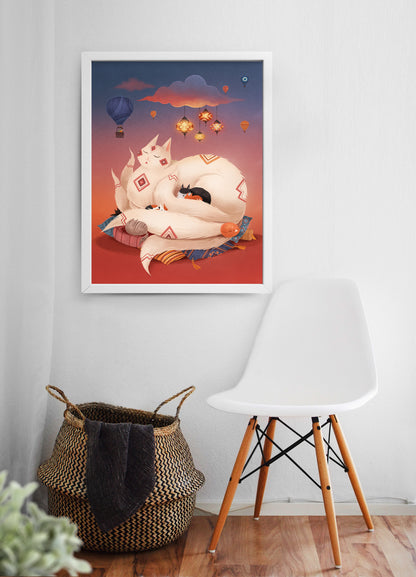 Catnap (Turkey) Print