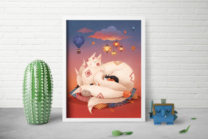 Catnap (Turkey) Print
