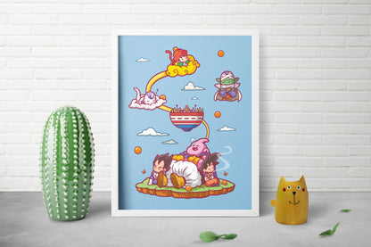 Sleepy Saiyan Print