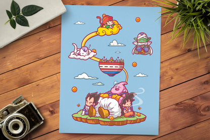 Sleepy Saiyan Print