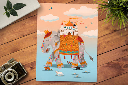 Funky Trunk (India) Print