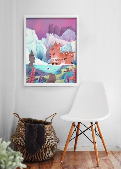 Glacial Gateway (Chile) Print