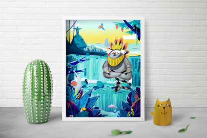 Go with the Flow (Brazil) Print