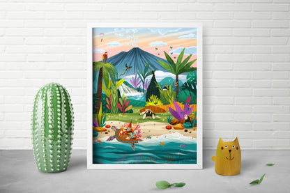 Jungle Jamboree (Costa Rica) Print