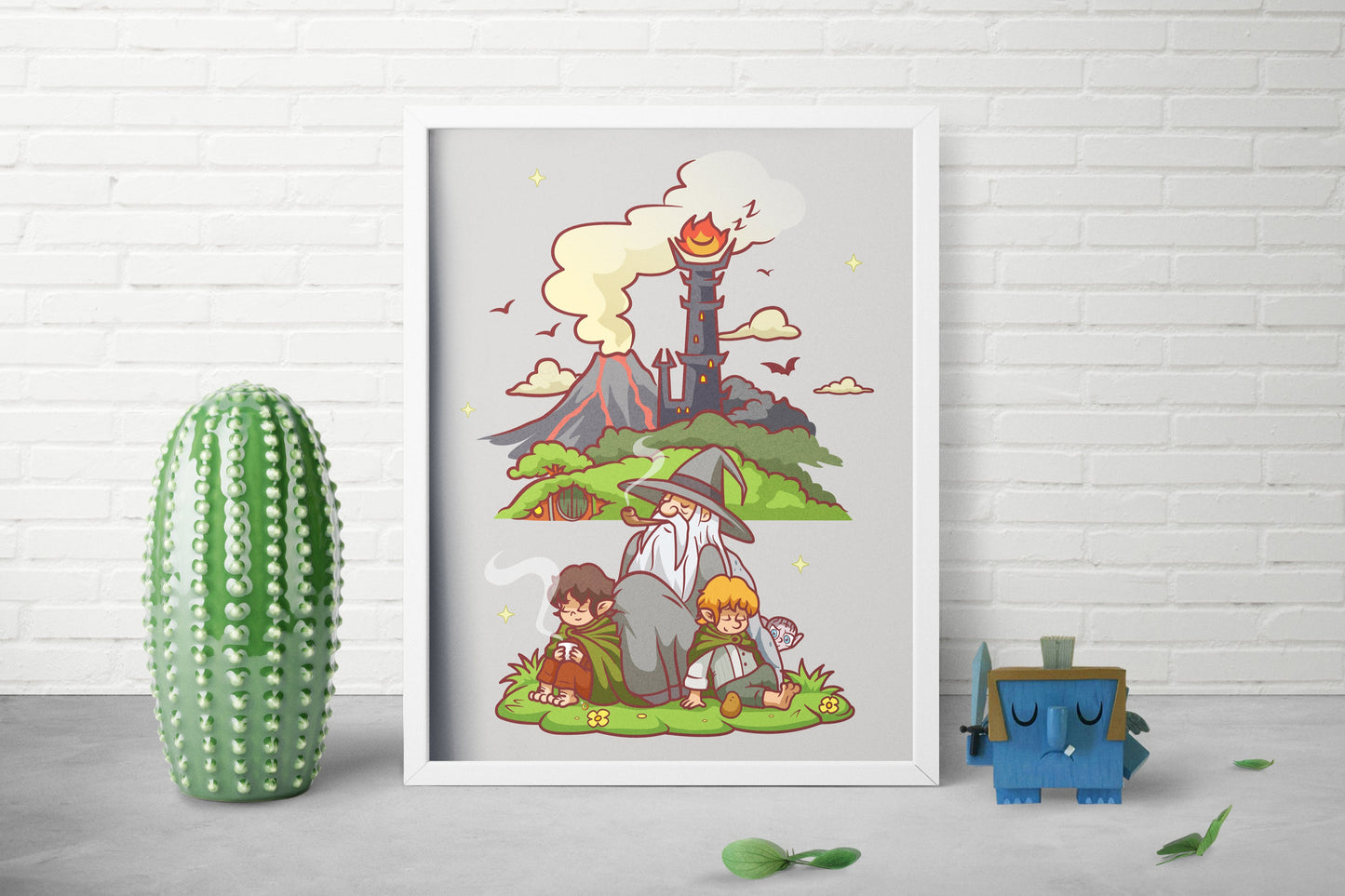 Snoozing in the Shire Print