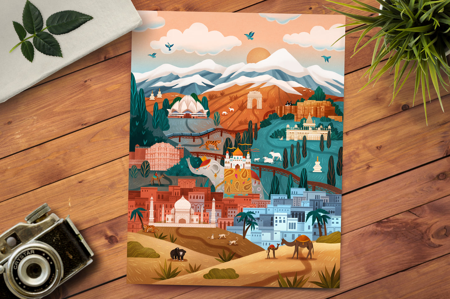 Lovely Lands (India) Print