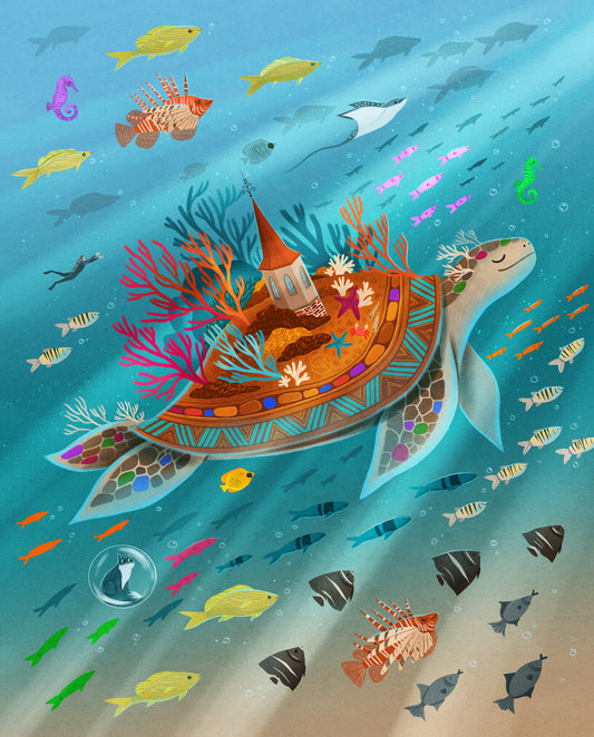 Flippers and Fins (Costa Rica) Print