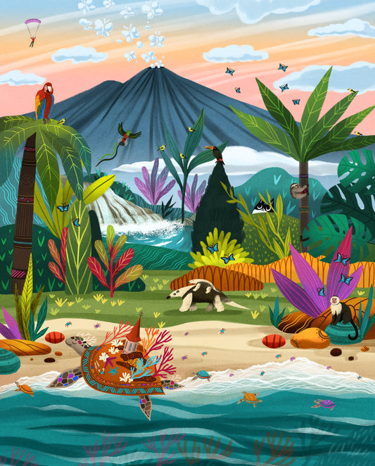 Jungle Jamboree (Costa Rica) Print